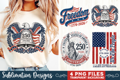 USA 250th Anniversary 4 PNG Sublimation, Patriotic 4th Product Image 3