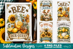 Sunflower Kitchen Towels PNG Sublimation Designs 4 Files Product Image 4