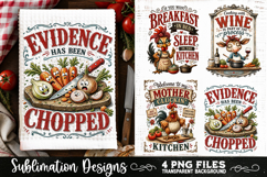 Funny Kitchen Towel 4 PNG Retro PNG Sublimation Product Image 4