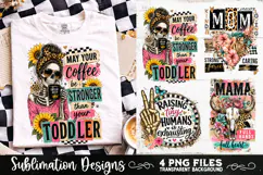 Trendy Mama PNG , Retro Collage Mama 4 Designs Sublimation Product Image 2