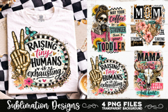 Trendy Mama PNG , Retro Collage Mama 4 Designs Sublimation Product Image 3