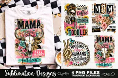 Trendy Mama PNG , Retro Collage Mama 4 Designs Sublimation Product Image 5