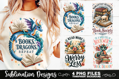 Reading sublimation PNG, Reading 4 PNG, Book Lover PNG Product Image 2