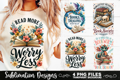 Reading sublimation PNG, Reading 4 PNG, Book Lover PNG Product Image 3