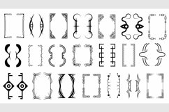 Abstract Set Collection Black Line Brackets Doodle Vector Product Image 1