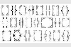 Abstract Set Collection Black Line Brackets Doodle Vector Product Image 1