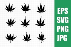 Cannabis illustration SVG.Cannabis clipart SVG Product Image 1