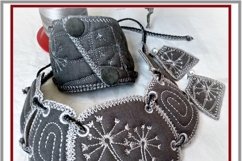 In the hoop Embroidery design Boho style necklace Dandelion. Product Image 3