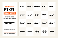 Pixel Sunglasses Vector Icons Product Image 1