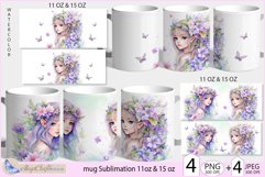 Mug fairy elf Sublimation| fabulous fairy Wrap mug 11oz 15oz Product Image 1