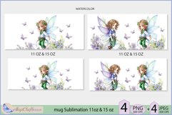 Mug Wrap fairy elf Sublimation| fabulous elf boy mug 11oz 15 Product Image 2