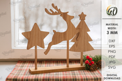 Christmas Stand Laser Cut. Christmas Decor SVG Product Image 1