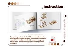 Laser Cut Christmas Sled Bundle - SVG File, Vector Template Product Image 10