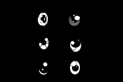 Set of anime and manga faces different expression hand drawn Product Image 2