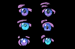 Set of anime eyes collection illustration design Product Image 2