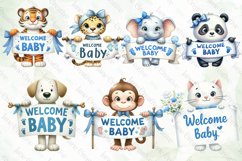 Set Of Blue Welcome Baby Sublimation Product Image 3