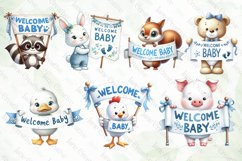 Set Of Blue Welcome Baby Sublimation Product Image 2