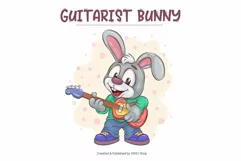 Cartoon Bunny Image_03. T-Shirt. Product Image 8