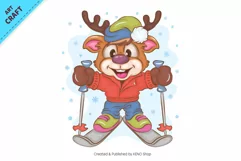Cartoon Deers 03. Clipart. Product Image 5