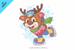 Cartoon Deers 03. Clipart. Product Image 11