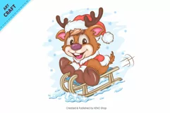 Cartoon Deers 03. Clipart. Product Image 13