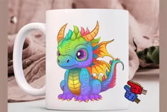 Cartoon Dragons 03. Fantasy clipart. Product Image 3