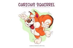 Set of Cartoon Squirrel _ 01. Clipart. Product Image 5