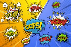 Set of Colorful Comic Speech Bubbles Product Image 1