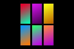 Set of colorful gradient background screen minimal concept Product Image 2