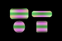 Set of different blurred gradient button shape vector Product Image 2