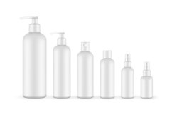 Set of Blank Packaging of Cosmetic Products Product Image 1