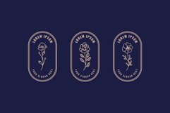 Set of Feminine Botanical Logo Templates Product Image 1