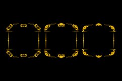 Set of frame decorative and ornamental design isolated Product Image 1