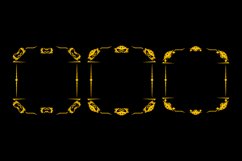 Set of frame decorative and ornamental design isolated Product Image 2