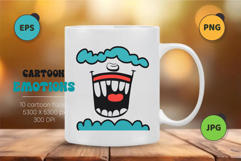 Set of Cartoon emotions 01 Product Image 2