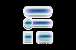 Set of Glassmorphism blur button icon shape element graphic Product Image 2
