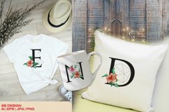 Set Of Hand Drawn Watercolor Floral Alphabet Product Image 3