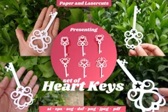 papercut key and laser cut key template