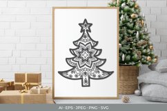 Mandala Christmas Tree SVG Set Product Image 2