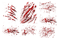 Red Blood Splatters Product Image 1
