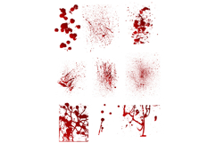 Red Blood Splatter Stains Product Image 1