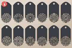Set of tags with mandalas Product Image 2