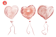 Set of vector hearts Product Image 2
