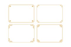 Set of vintage frame design background Product Image 1