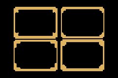 Set of vintage frame design background Product Image 2