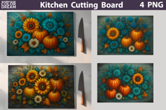 Fall Pumpkin Glass Cutting Board | Thanksgiving Bundle Product Image 4