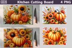 Fall Pumpkin Glass Cutting Board | Thanksgiving Bundle Product Image 7