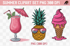 Cute Summer Clipart Set Product Image 1