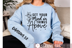 Set your mind on things above Sleeve SVG Design Product Image 3