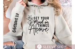 Set your mind on things above Sleeve SVG Design Product Image 2